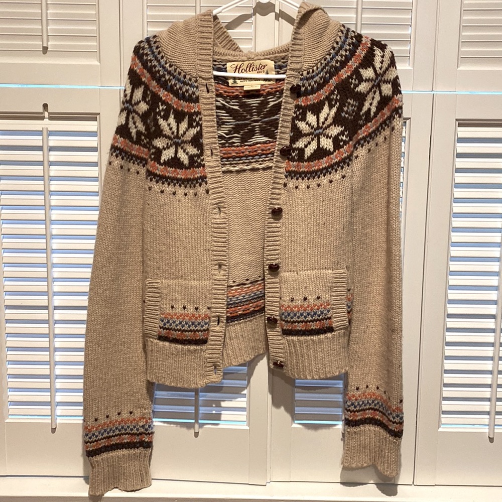 Vintage Hollister sportswear cardigan - Large